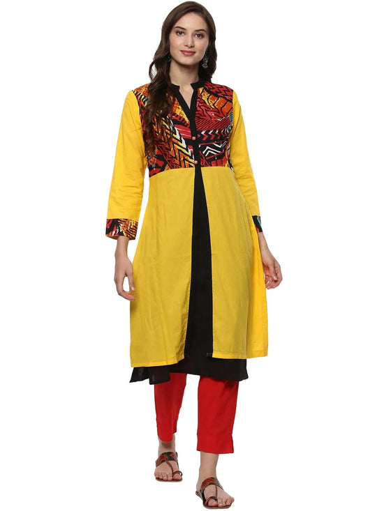 Pannkh Casual Full Sleeve Printed Women's Kurti-PK1017S