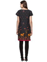 Pannkh Casual Half Sleeve Printed Women's Kurti-PK1057S