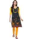 Pannkh Casual 3/4 Sleeve Printed Women's Kurti-PK1065S