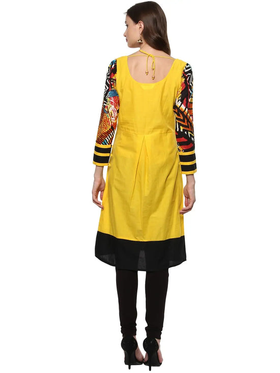 Pannkh Casual Full Sleeve Printed Women's Kurti-PK9005S