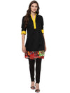 Pannkh Casual 3/4 Sleeve Solid Women's Kurti-PK1018S