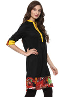 Pannkh Casual 3/4 Sleeve Solid Women's Kurti-PK1018S