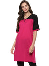 Pannkh Casual Half Sleeve Solid Women's Kurti-PK90022S