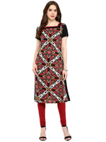 Pannkh Women's Allover Abstract Print Kurti