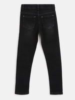 Tales & Stories Boy's Black Slim Fit Jeans