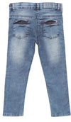 Tales & Stories Girls Light Blue Solid Jeans-T198336-3-4-GY