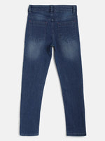 Tales & Stories Boys Blue Cotton Slim Fit Jeans-T198111-3-4-MB