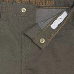 Tales & Stories Boy's Cotton Olive Green Solid Slim-Fit Jeans