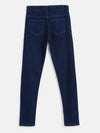 Tales & Stories Boy's Blue Lycra Solid Slim-Fit Jeans-198001-3-4-B