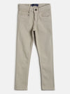 Tales & Stories Boy's Solid Khaki Lycra Slim Fit Jeans