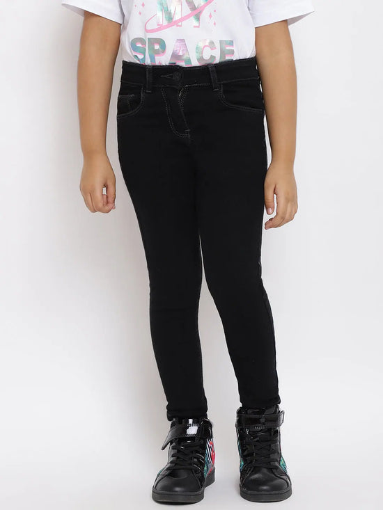 Tales & Stories Black Jeans for Girls