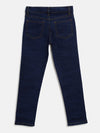 Tales & Stories Boy's Solid Dark Blue Lycra Slim Fit Jeans