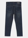 Tales & Stories Boys Navy Blue Slim Fit Mid-Rise Mildly Distressed Jeans