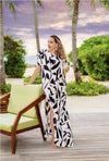 Multicolor Goddess Kaftan Dress