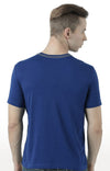 Huetrap Blue Mens Short Sleeve Graphic Printed Tshirt-HT17MKGRALNY00515