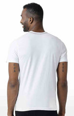 Huetrap White Mens Short Sleeve Graphic Printed Tshirt-HT16MKGRAWHT00266