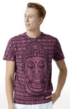 Huetrap Maroon Mens Short Sleeve Graphic Printed Tshirt-HT16MKGRAPLU00298