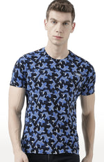 Huetrap Black Mens Short Sleeve Graphic Printed Tshirt-HT17MKGRABLK00657