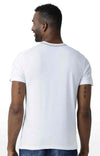 Huetrap White Mens Short Sleeve Graphic Printed Tshirt-HT16MKGRAWHT00295