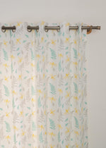 Winged Skies 100% cotton floral curtain for kids room, living room & bed room - Room darkening - Pack of 1-230422113