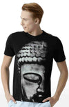 Huetrap Black Mens Short Sleeve Graphic Printed Tshirt-HT16MKGRABLK00300