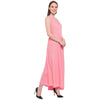 Aawari Rayon Plain Gown For Girls and Women Baby Pink-AM086-Baby Pink