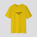 Yellow Round Neck Poly T-Shirts - Feellasto 160 GSM