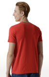 Huetrap Red Mens Short Sleeve Graphic Printed Tshirt-HT17MKGRARED00221