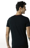 Huetrap Black Mens Short Sleeve Graphic Printed Tshirt-HT15MKGRABLK00159