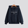 French Terry Blue Hoodies with Zipper, 100% Cotton - 240 GSM