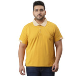 Instafab Designed Plus Men Solid Stylish Half Sleeve Casual T-Shirts