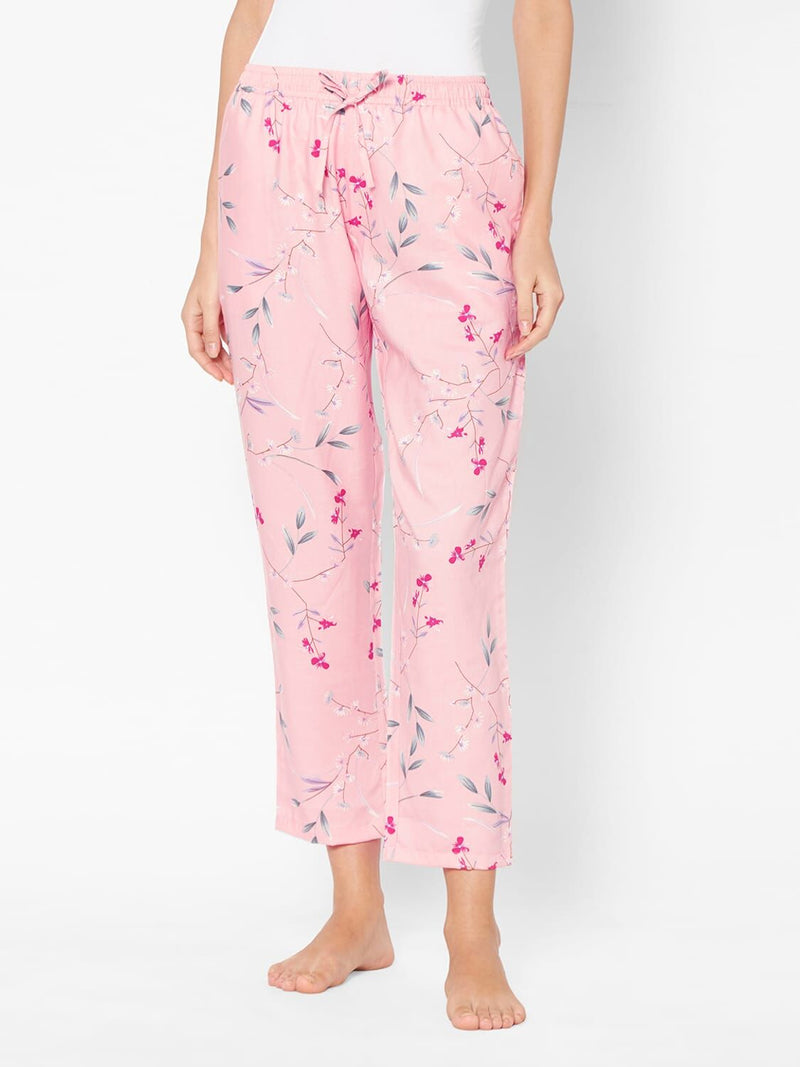 Women Dusty Print Flower Print Pyjama