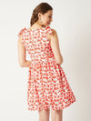Altogether Better Bow Dress Multicolor-Base Off-White