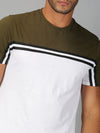 Men T-Shirt Colour-block Cotton Deadbury