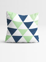 Set of 5 Blue & Green Elephant Printed Square Cushion Covers