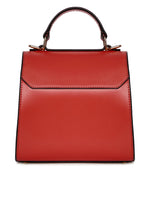 Kleio Glade Solid Color Top Handle Structured Handbag for Women Girls