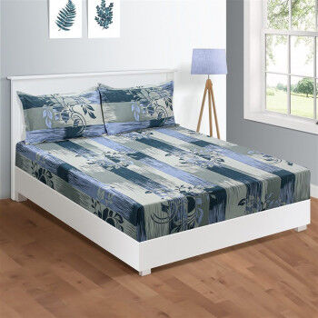 Soothing Splendor Veda Fitted Bed Sheet