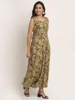 Aawari Rayon Mehandi Jaal Printed Inner Gown For Women and Girls
