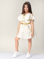 Naughty Ninos Girls Butterfly Fit And Flare Dress