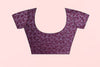 Purple Flower Print Daily Wear Georgette Saree