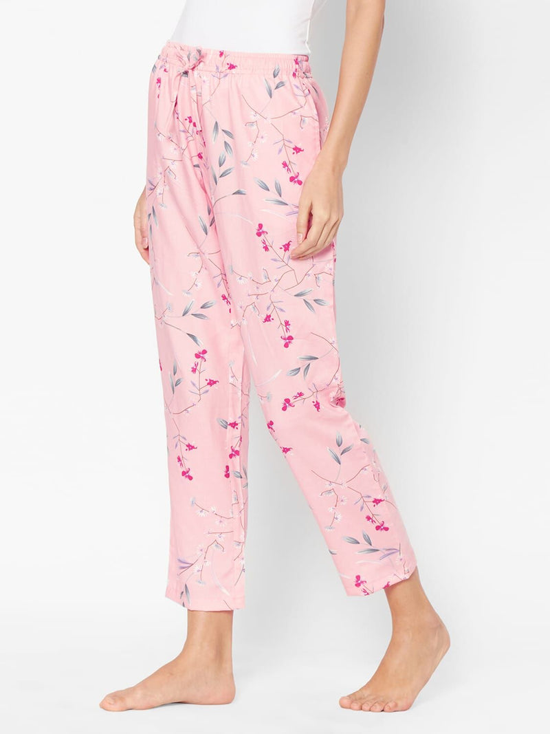 Women Dusty Print Flower Print Pyjama