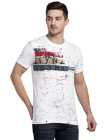 Rodamo White Round Neck T-Shirts