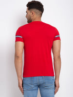 Rodamo Red Round Neck T-shirts