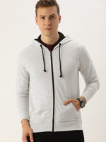 Men Solid Relaxed Fit Spring Hoodie