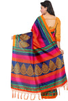 Multicolor Printed Art Silk Saree