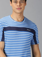 Men T-Shirt Stripes Cotton ShiftWave