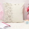 Set of 5 Creamy Floral Printed Square Cushion Covers