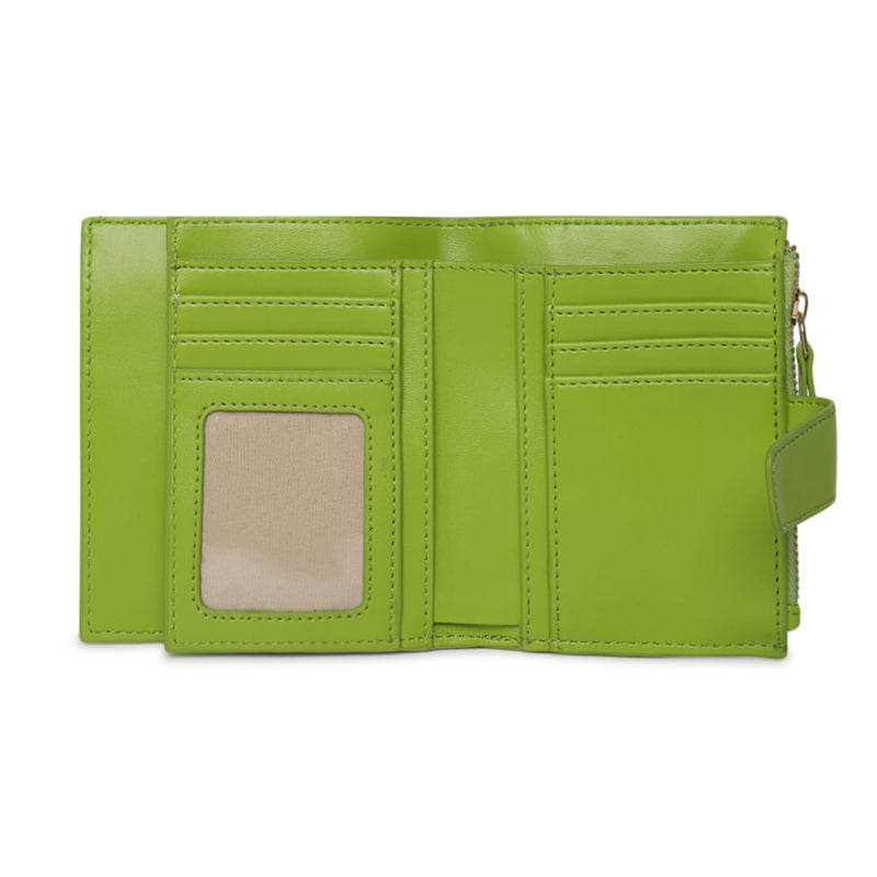 Kleio Dazzling Vegan Leather Multi Slot Clutch Wallet for Women/Girls