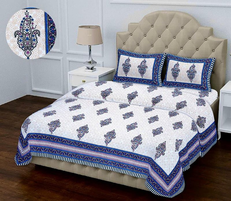 Flostel & GreenLee Premium Cotton Super King Size Bedsheets.