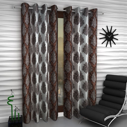 Home Sizzler 2 Piece Eyelet Dream Polyester Curtain Set
